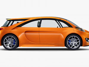 generic electric concept car 3D Model