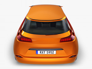 generic electric concept car Model 3D