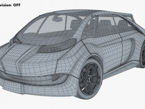 generic electric concept car Model 3D