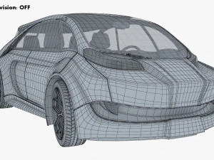 generic electric concept car 3D Model