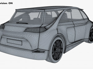 generic electric concept car Model 3D