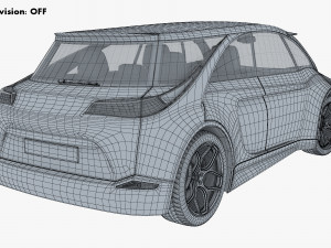 generic electric concept car Model 3D