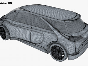 generic electric concept car Model 3D
