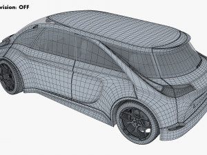 generic electric concept car Model 3D