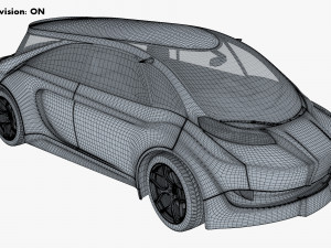 generic electric concept car Model 3D