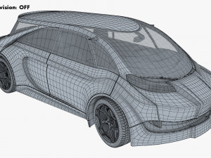 generic electric concept car Model 3D
