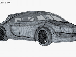 generic electric concept car Model 3D