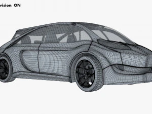 generic electric concept car 3D Model