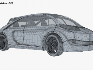 generic electric concept car Model 3D