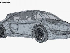 generic electric concept car 3D Model