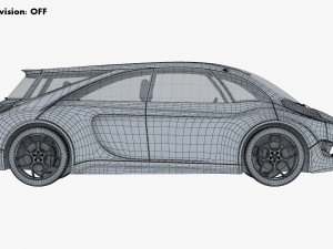 generic electric concept car Model 3D