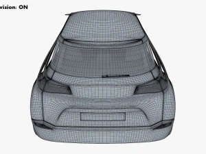 generic electric concept car 3D Model