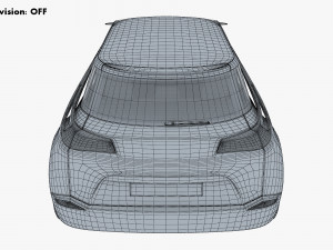 generic electric concept car Model 3D