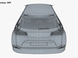 generic electric concept car 3D Model