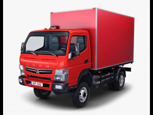 三菱ふそう キャンター 4x4 ボックス 3Dモデル