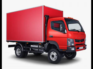 mitsubishi fuso canter 4x4 box 3D Model