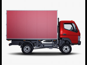 mitsubishi fuso canter 4x4 box 3D मॉडल