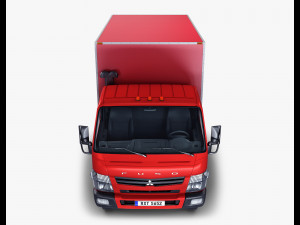 mitsubishi fuso canter 4x4 box 3D मॉडल