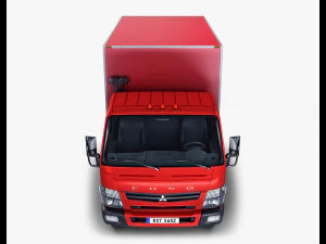 mitsubishi fuso canter 4x4 box 3D Model