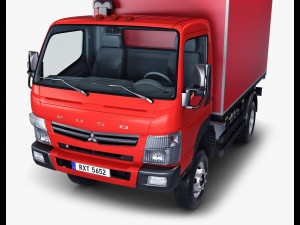 mitsubishi fuso canter 4x4 box 3D मॉडल