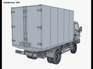mitsubishi fuso canter 4x4 box 3D Model