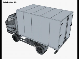 mitsubishi fuso canter 4x4 box 3D Model