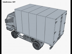 mitsubishi fuso canter 4x4 box 3D मॉडल