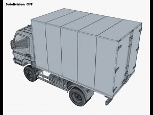 mitsubishi fuso canter 4x4 box 3D Model