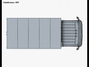 mitsubishi fuso canter 4x4 box 3D Model