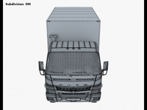 mitsubishi fuso canter 4x4 box 3D मॉडल