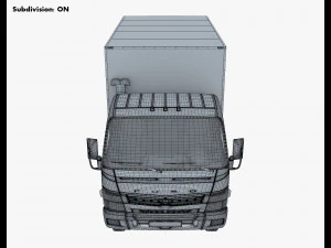 mitsubishi fuso canter 4x4 box 3D Model