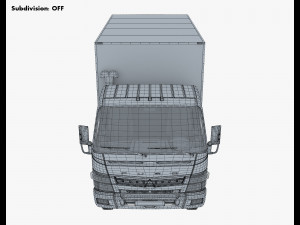 mitsubishi fuso canter 4x4 box 3D मॉडल