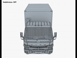 mitsubishi fuso canter 4x4 box 3D Model
