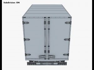 mitsubishi fuso canter 4x4 box 3D Model