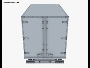mitsubishi fuso canter 4x4 box 3D Model