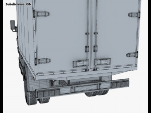 mitsubishi fuso canter 4x4 box 3D मॉडल