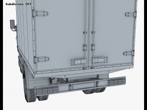 mitsubishi fuso canter 4x4 box 3D मॉडल