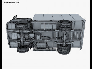 mitsubishi fuso canter 4x4 box 3D मॉडल