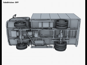 mitsubishi fuso canter 4x4 box 3D मॉडल