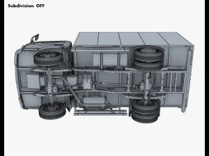 mitsubishi fuso canter 4x4 box 3D Model
