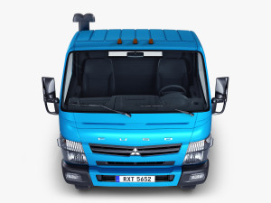 mitsubishi fuso canter 4x4 chassis truck 3D Model