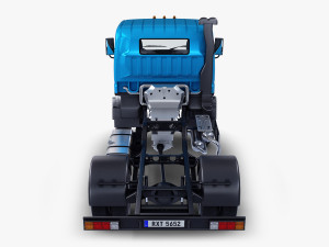 mitsubishi fuso canter 4x4 chassis truck 3D Model