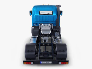 mitsubishi fuso canter 4x4 chassis truck 3D Model