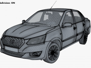 datsun on-do 2014 3D Model