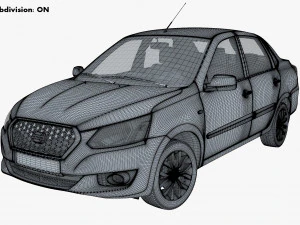datsun on-do 2014 3D Model