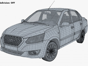 datsun on-do 2014 3D Model