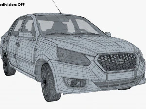 datsun on-do 2014 3D Model