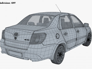 datsun on-do 2014 3D Model