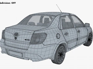 datsun on-do 2014 3D Model