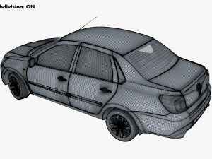 datsun on-do 2014 3D Model